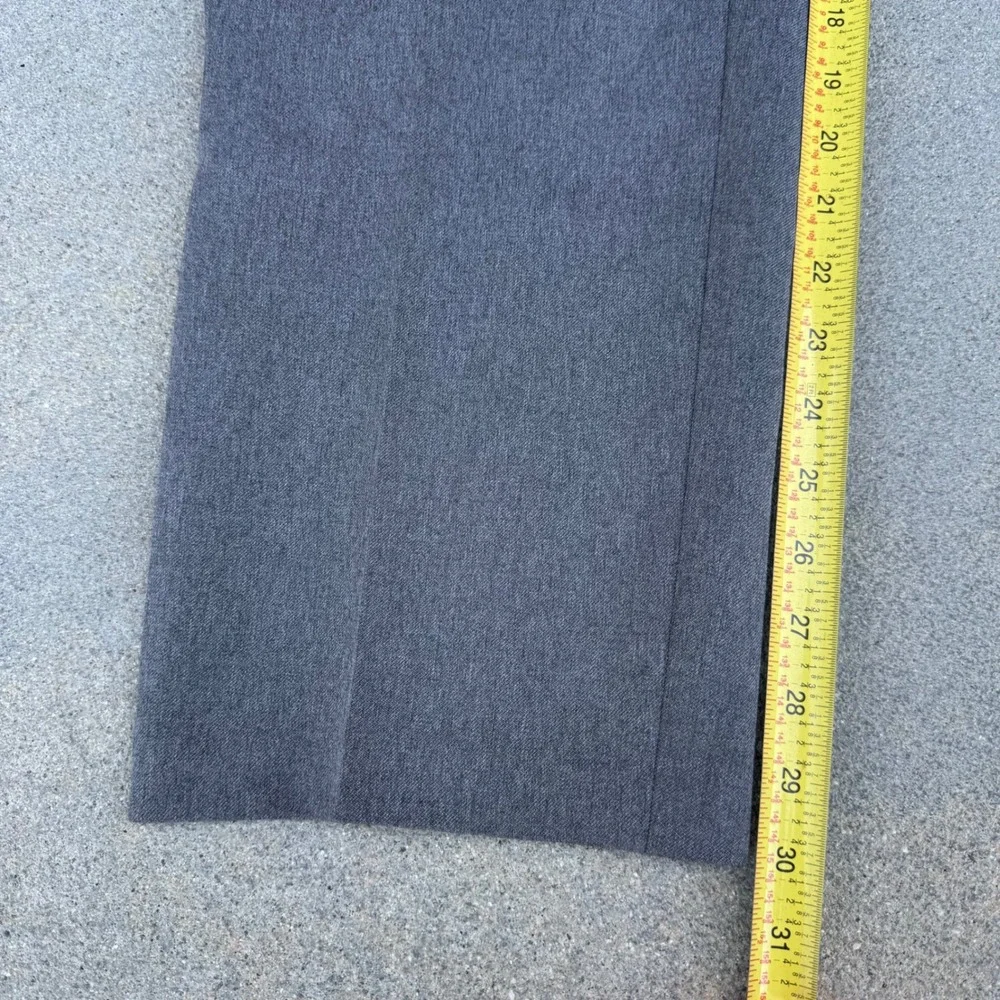 Vintage Levi's Action Slacks Mens Gray Polyester Trousers W34 L32 Made in USA